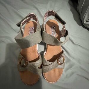 BOBS by Skechers Green Strappy Sandals